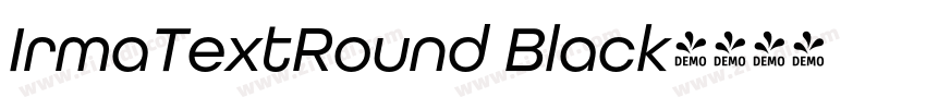 IrmaTextRound Black字体转换